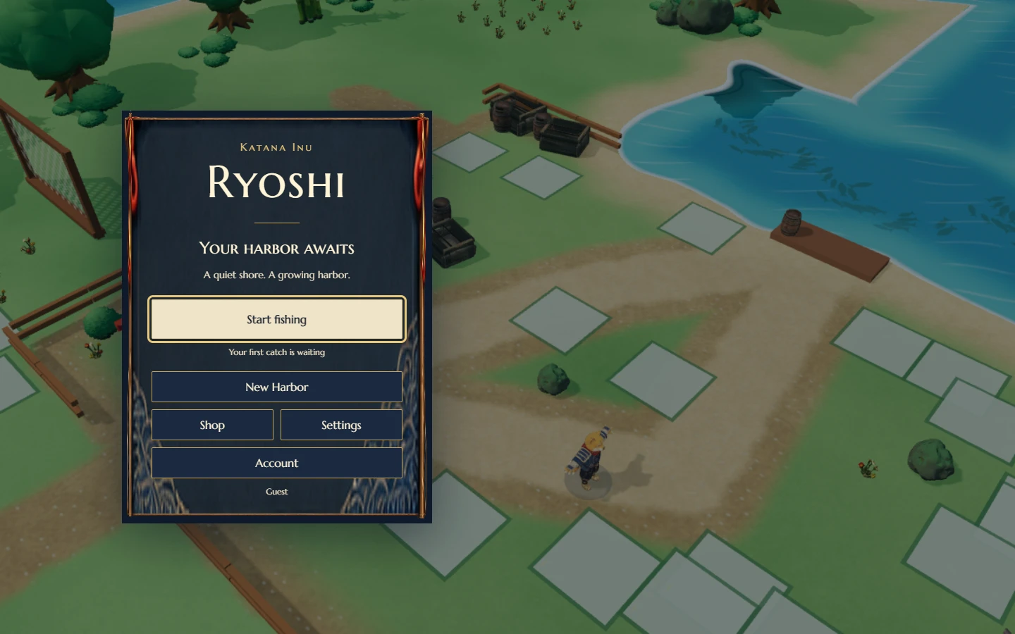 Current Katana Inu: Ryoshi title menu